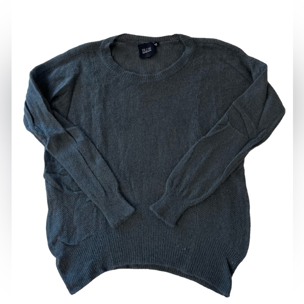 Saks Fifth Avenue Blue 100% Cashmere Lightweight Sweater Size Small